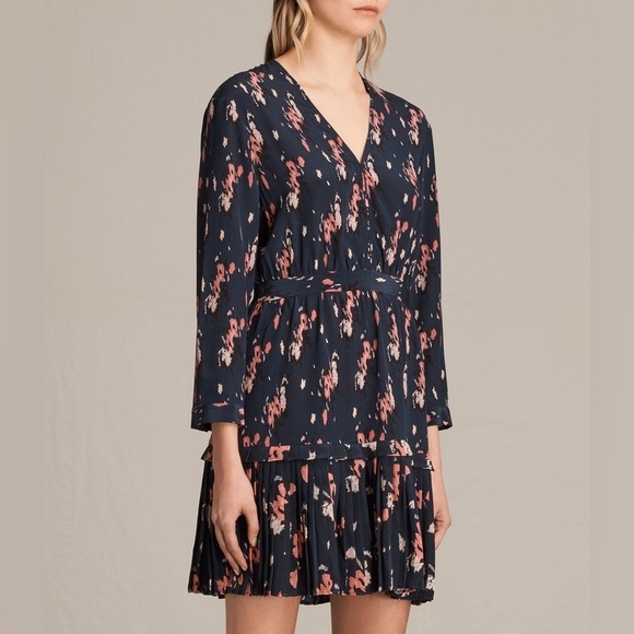 ALLSAINTS Via Mitre Kirsch Dress, Size 00 - Picture 5 of 5